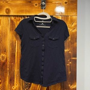 New York and company short sleeve blouse size small